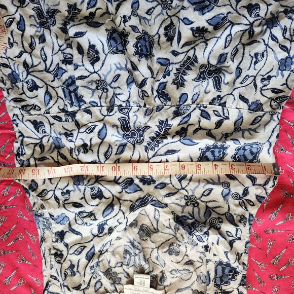 Blue and white 100 percent linen dress - Picture 3 of 3